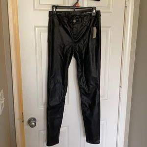 Black leather pants